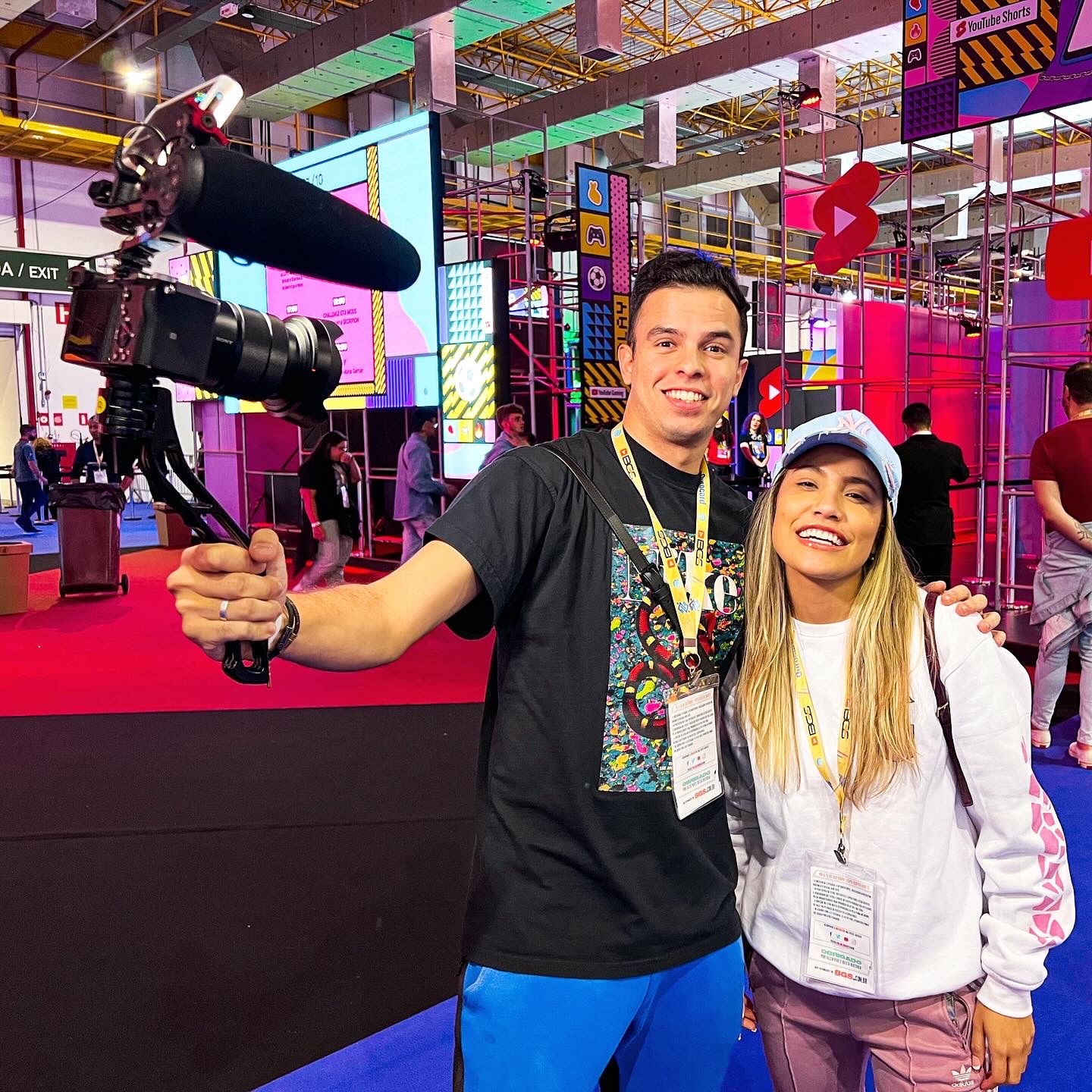 Rafa e Luiz nos bastidores
